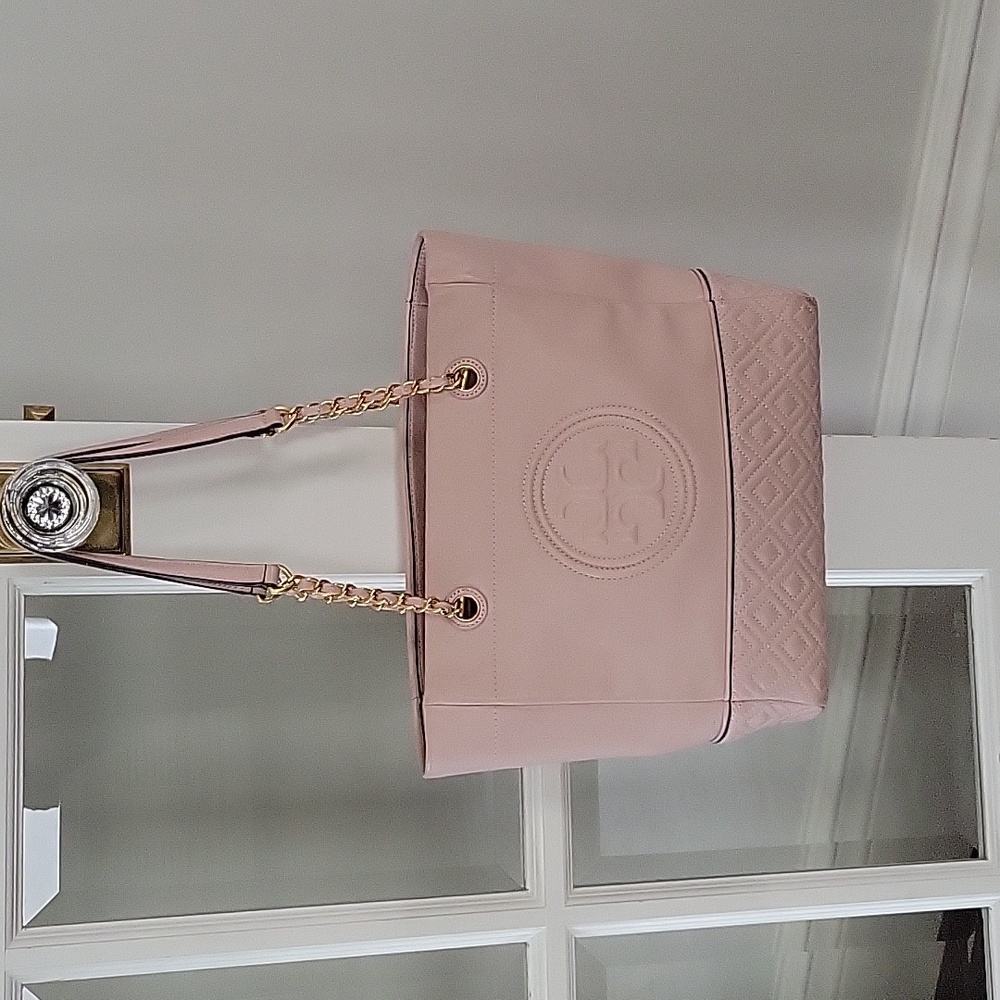 Tory Burch Fleming Tote Light Pink